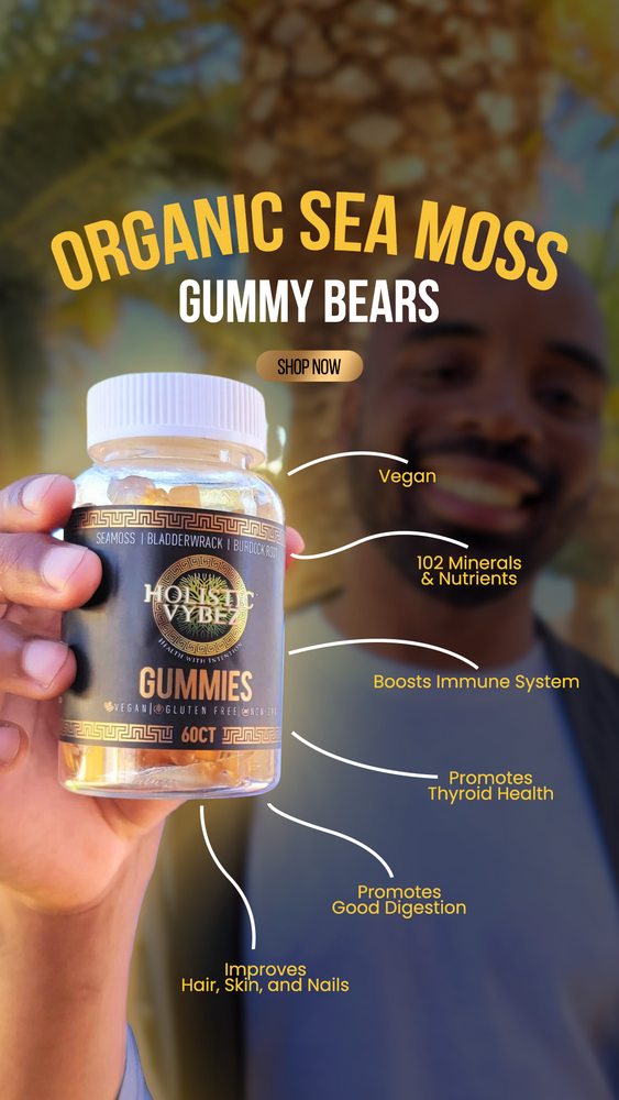 
                  
                    Organic Sea Moss Gummy Bears
                  
                