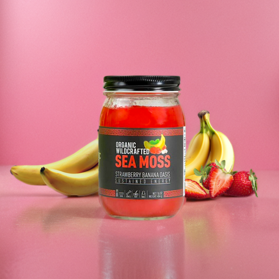 Strawberry Banana Oasis Sea Moss Gel