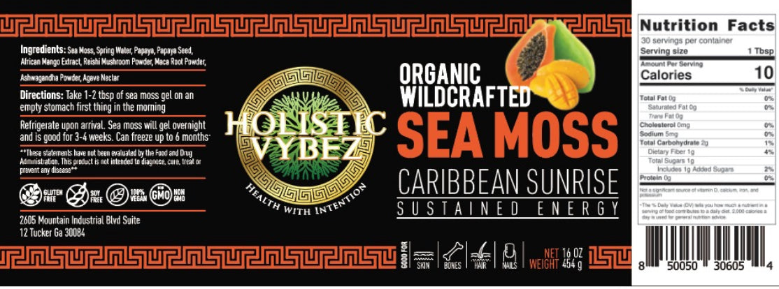 Caribbean Sunrise Sea Moss Gel